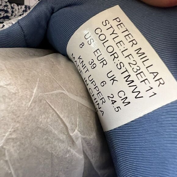 Peter Millar Hyperlight Apollo Sneaker Womens Size 8 Blue / White STM/W LF23EF11 - Picture 11 of 12